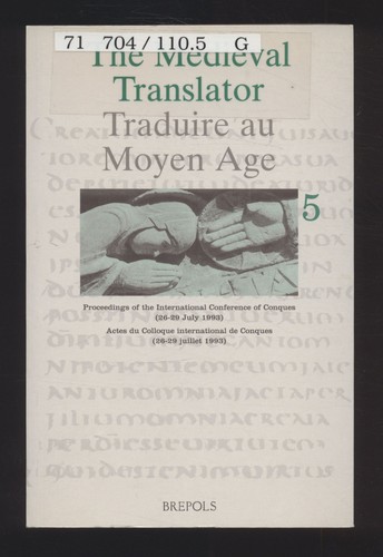 The medieval translator - the,