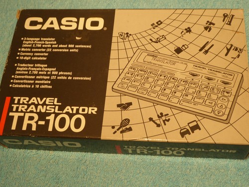 Casio 100 language - tr-100, 3-language