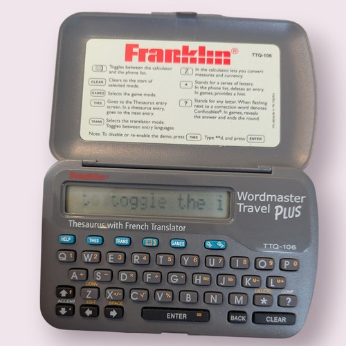 Franklin wordmaster travel - franklin,