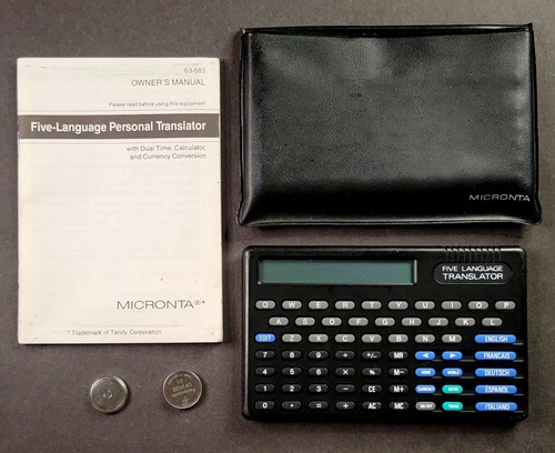 Micronta 1991 five - 1991, five-language